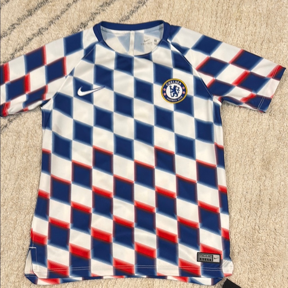 Nike Kids Blue and Red Soccer Jersey